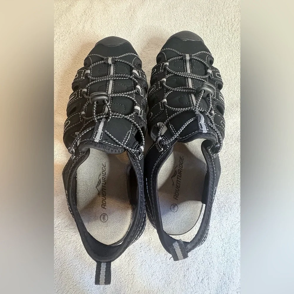 Adventuridge Trekking Black Sport Water Adventure Hiking Trail Sandal Men's 9